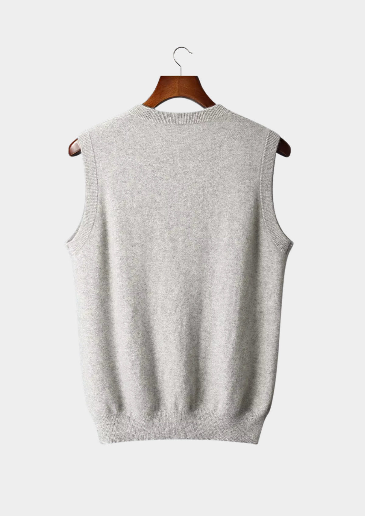 Pure Extra-Fine Merino Wool V-Neck Vest | Apuro
