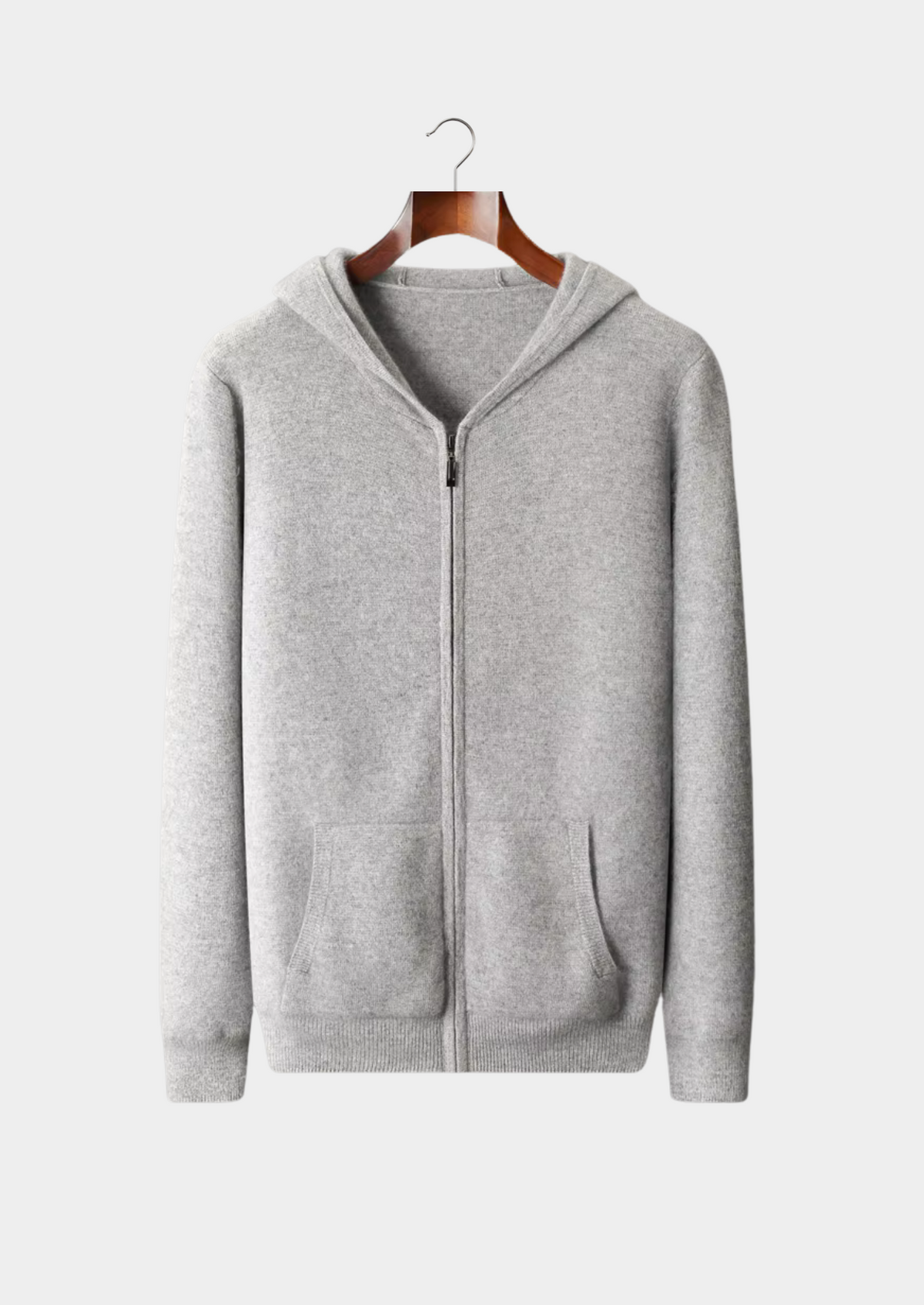 Pure Extra-Fine Merino Wool Zipper Hoodie | Apuro