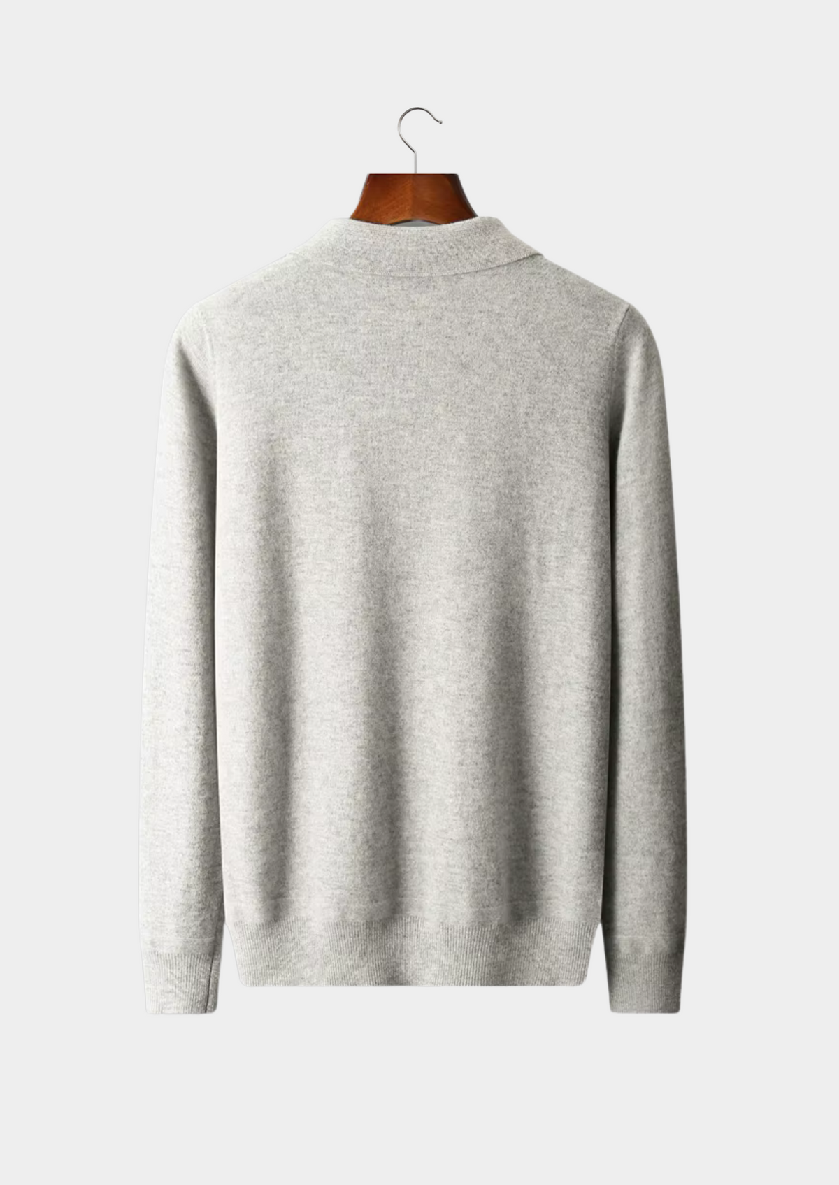Pure Extra-Fine Merino Wool Half Zip Polo | Apuro
