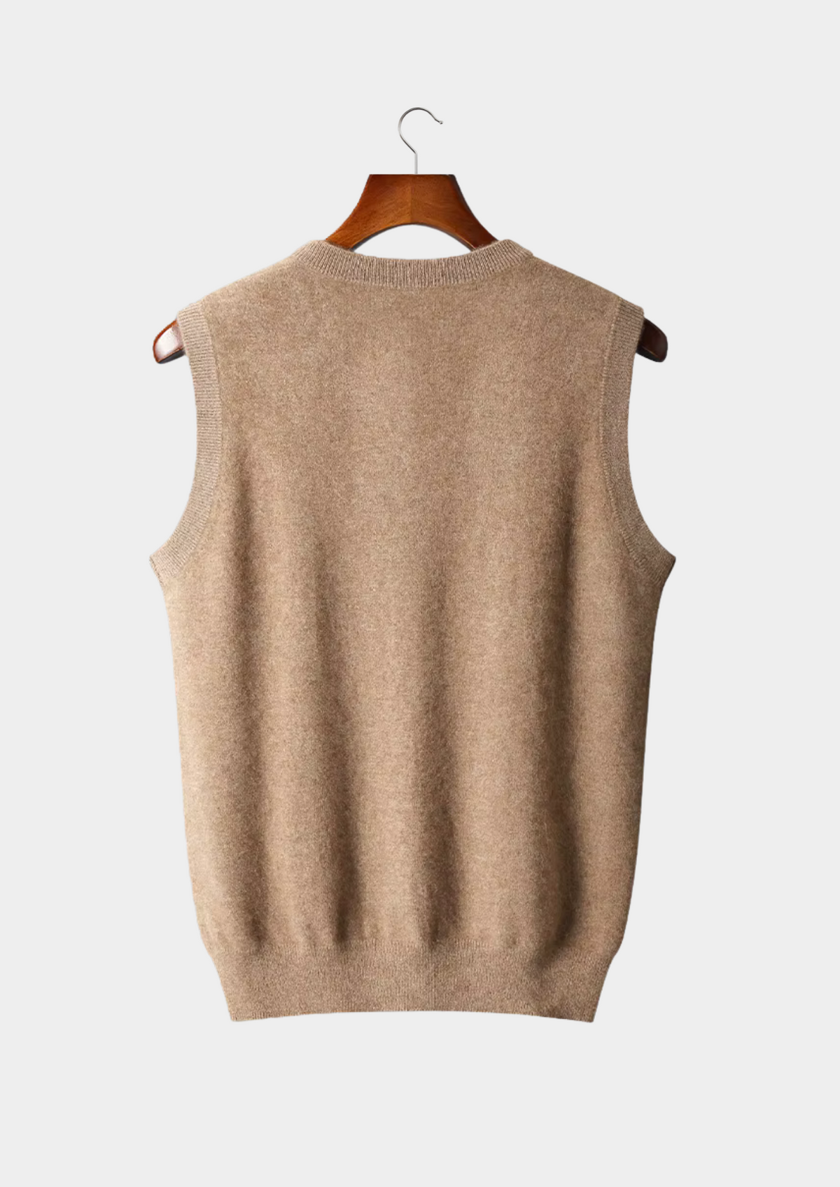 Pure Extra-Fine Merino Wool V-Neck Vest | Apuro