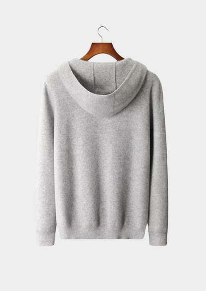Pure Extra-Fine Merino Wool Zipper Hoodie | Apuro
