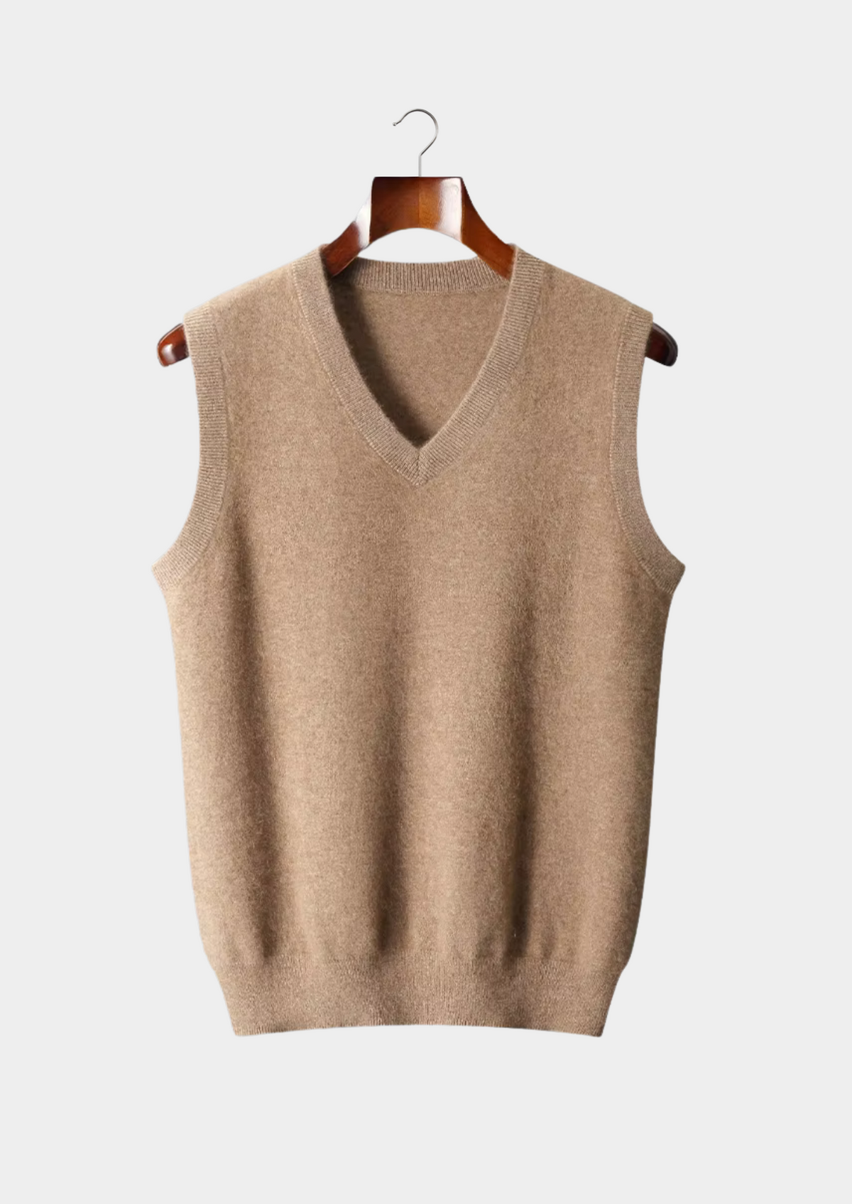 Pure Extra-Fine Merino Wool V-Neck Vest | Apuro