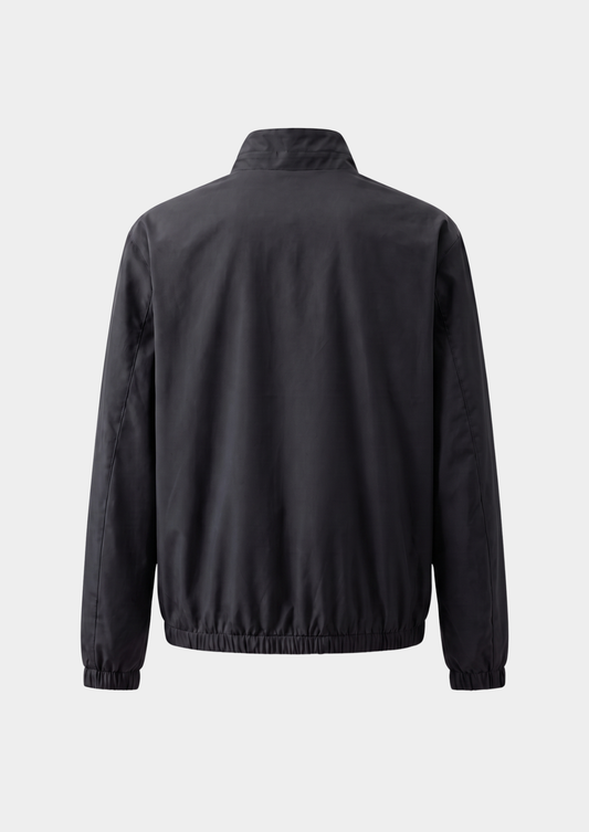Black Technical Windbreaker Jacket | Apuro