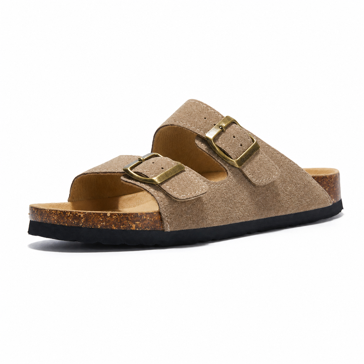 Maibulun Suede Arizona Sandals - Sand | Apuro