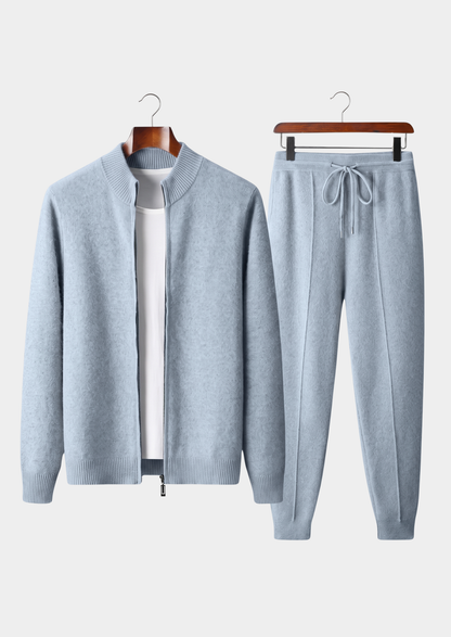 Pure Extra-Fine Merino Wool Light Blue Luzzo Set | Apuro