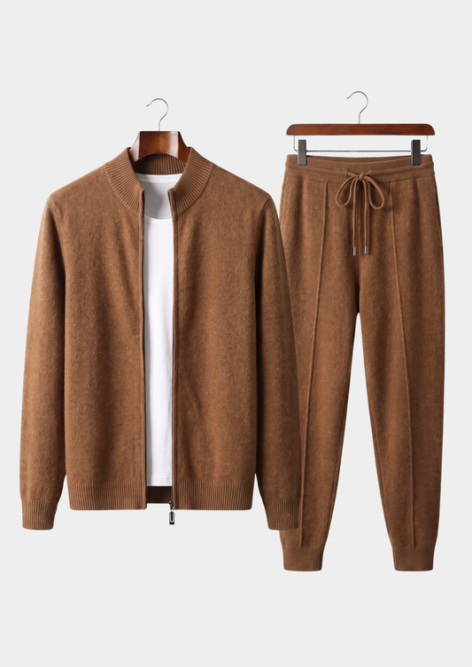 Pure Extra-Fine Merino Wool Caramel Luzzo Set | Apuro
