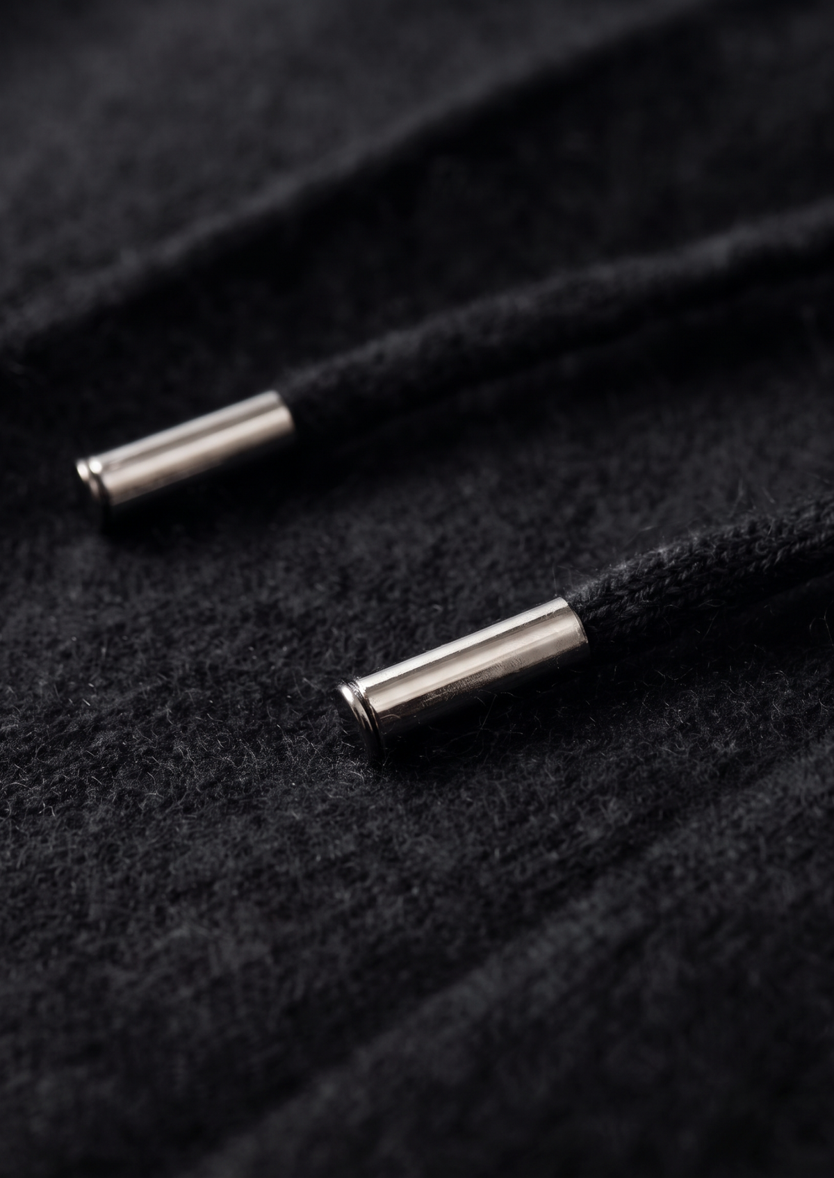 Pure Extra-Fine Merino Wool Black Luzzo Set | Apuro