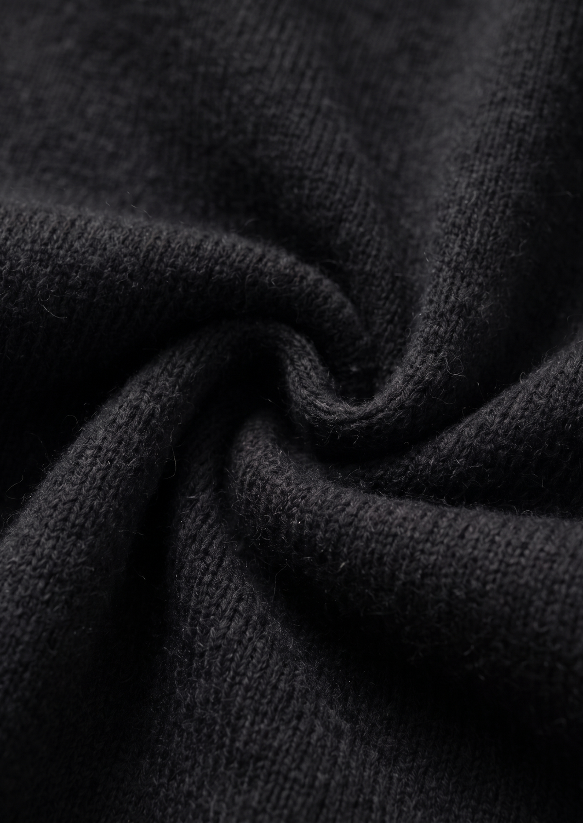 Pure Extra-Fine Merino Wool Black Luzzo Set | Apuro