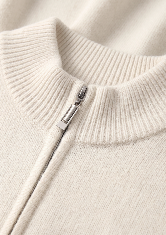 Pure Extra-Fine Merino Wool Cream White Luzzo Set | Apuro