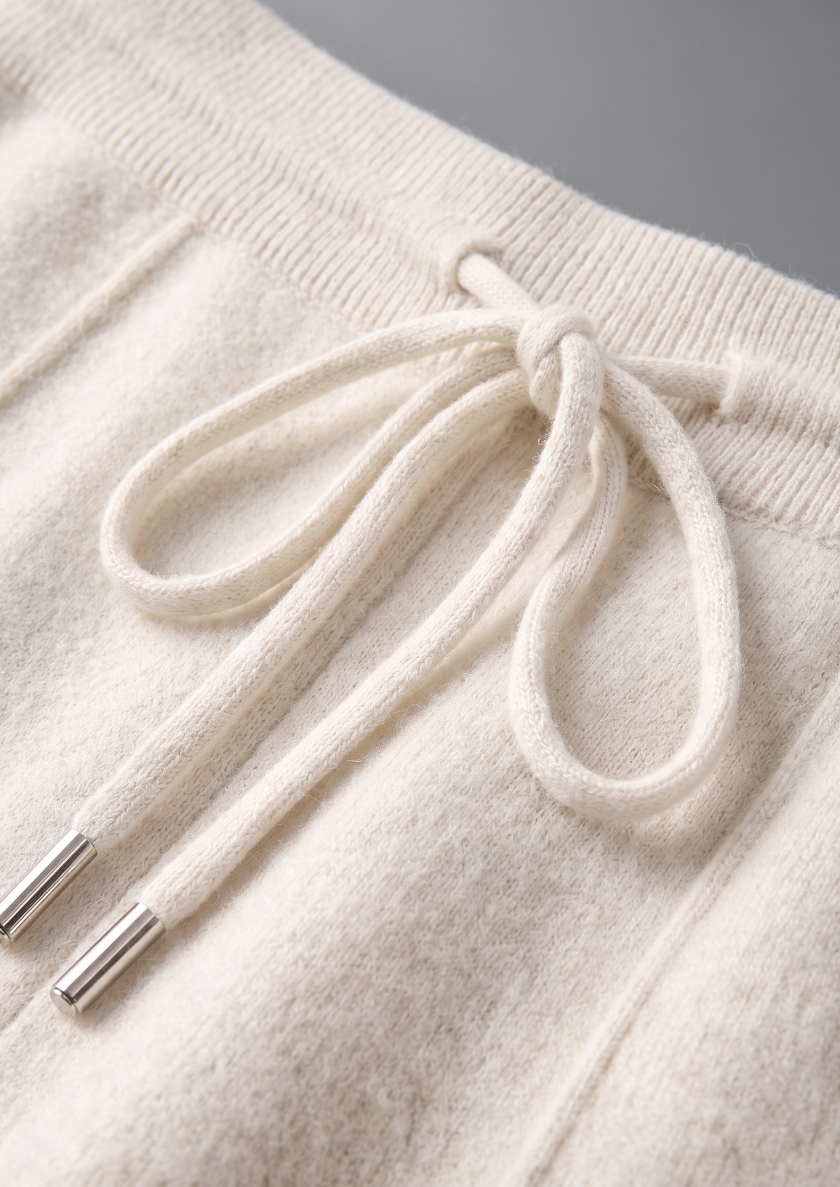 Pure Extra-Fine Merino Wool Cream White Luzzo Set | Apuro