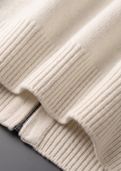 Pure Extra-Fine Merino Wool Cream White Luzzo Set | Apuro