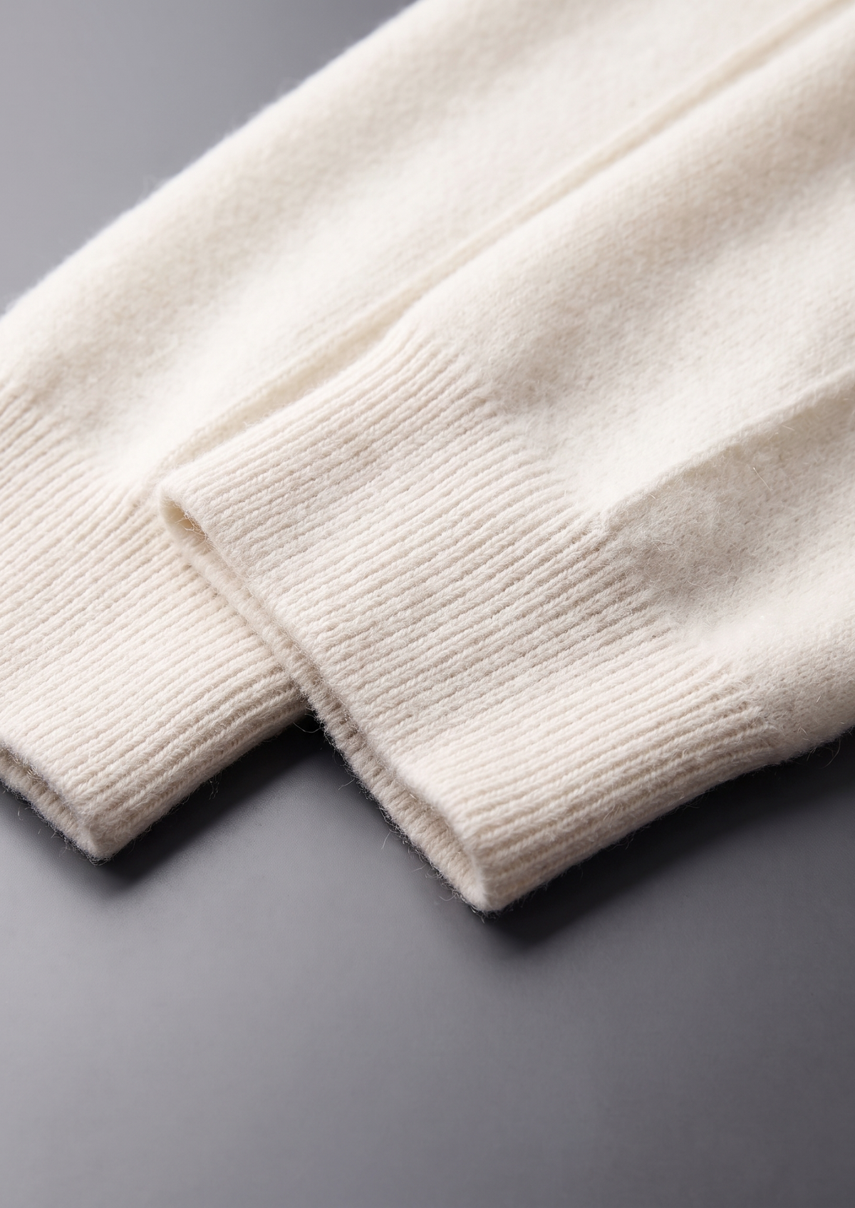 Pure Extra-Fine Merino Wool Cream White Luzzo Set | Apuro