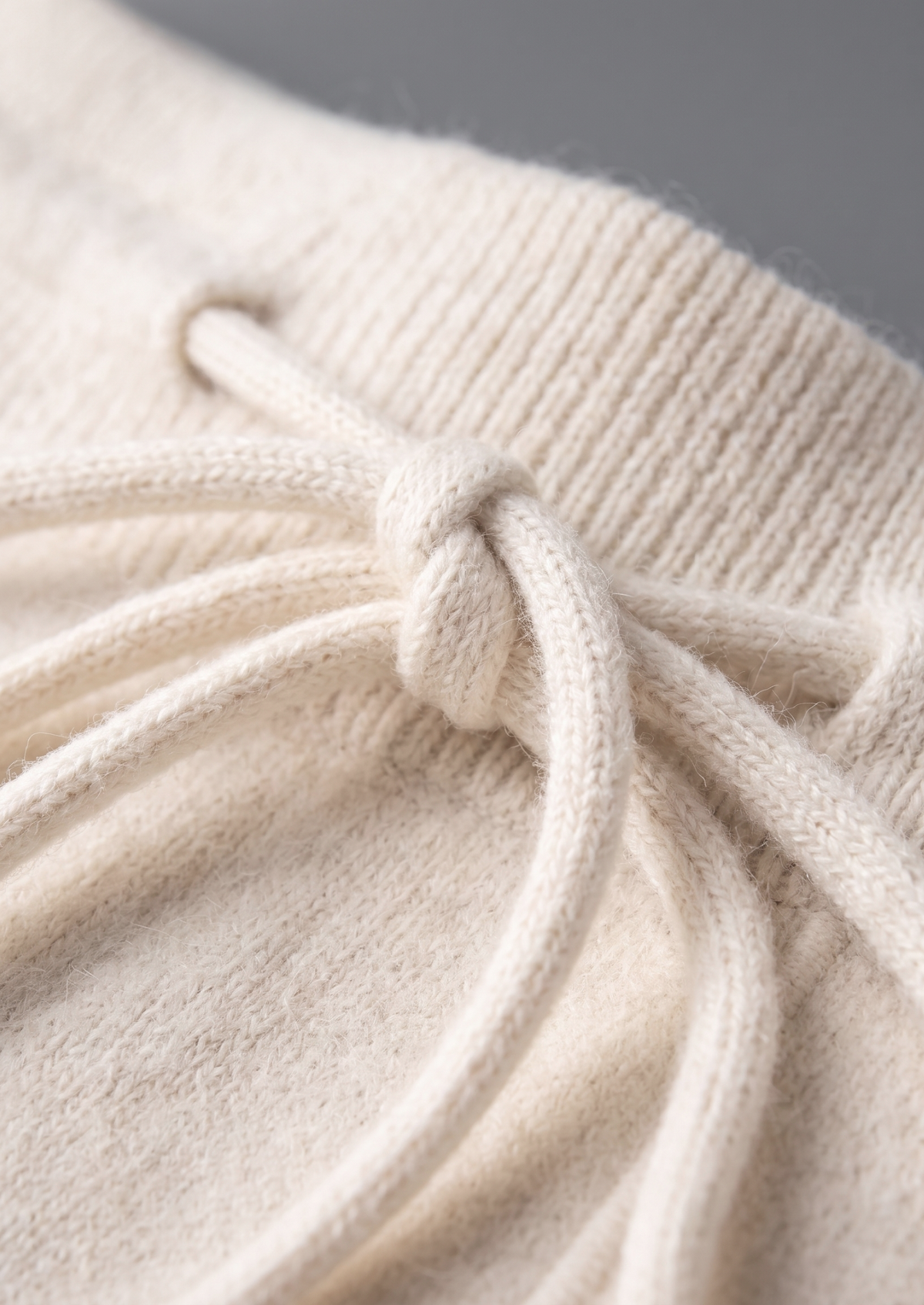 Pure Extra-Fine Merino Wool Cream White Luzzo Set | Apuro