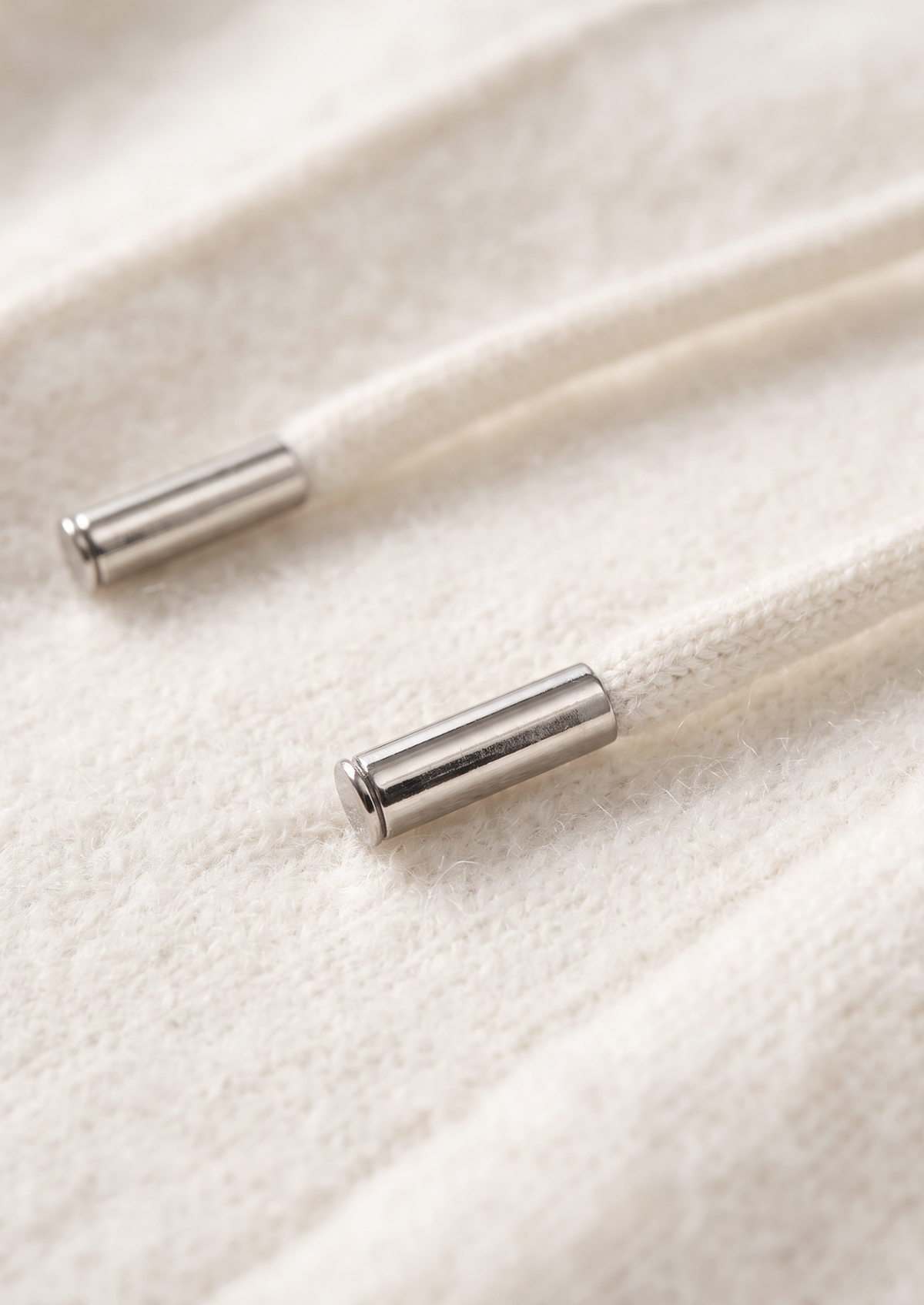 Pure Extra-Fine Merino Wool Cream White Luzzo Set | Apuro