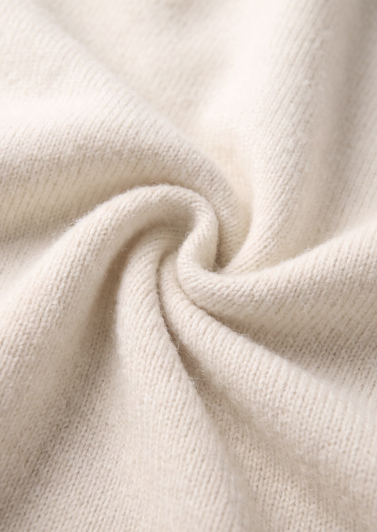 Pure Extra-Fine Merino Wool Cream White Luzzo Set | Apuro