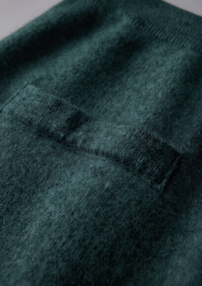Pure Extra-Fine Merino Wool Sea Green Luzzo Set | Apuro