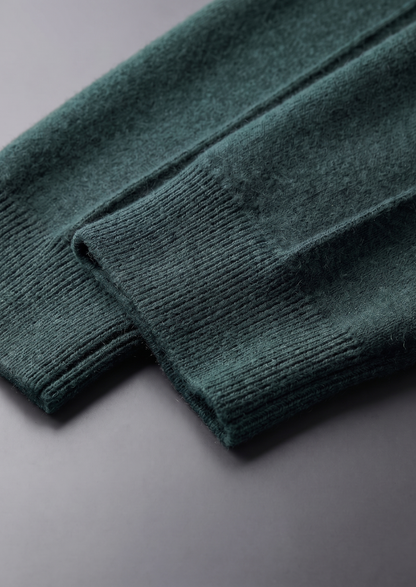 Pure Extra-Fine Merino Wool Sea Green Luzzo Set | Apuro