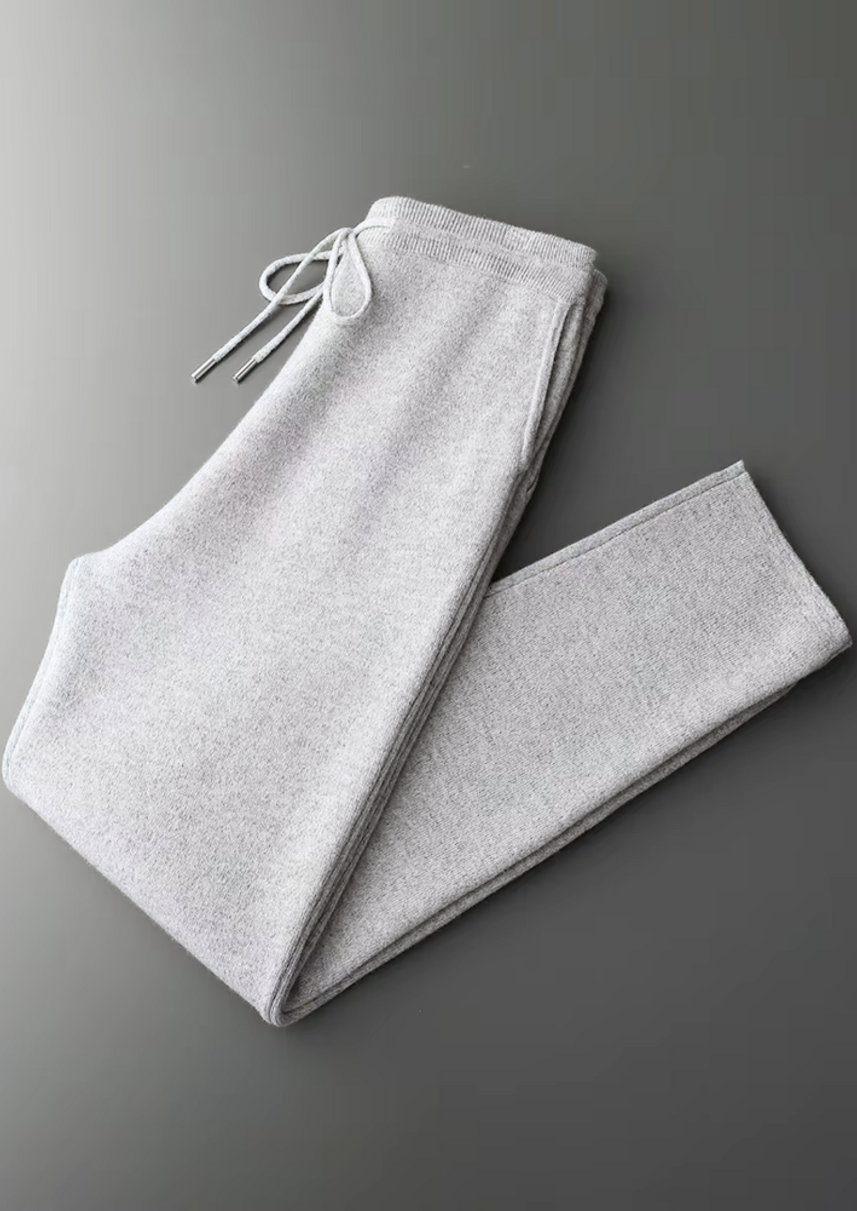 Pure Extra-Fine Merino Wool Light Gray Savro Set | Apuro