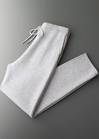 Pure Extra-Fine Merino Wool Light Gray Savro Set | Apuro