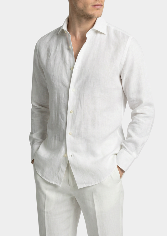 Portofino Coastal Shirt - White | Apuro